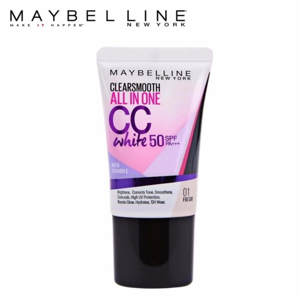 Kem Nền Maybelline Clear Smooth All in One CC White SPF50 PA+++