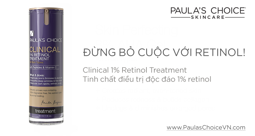 Tinh Chất 1% Retinol Dành Cho Da Lão Hóa Paula’s Choice Clinical 1% Retinol Treatment 30ml