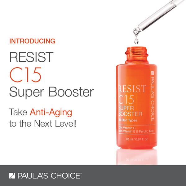 Tinh chất hỗ trợ lão hóa chứa Vitamin C PAULA'S CHOICE Resist C15 Super Booster 20ml