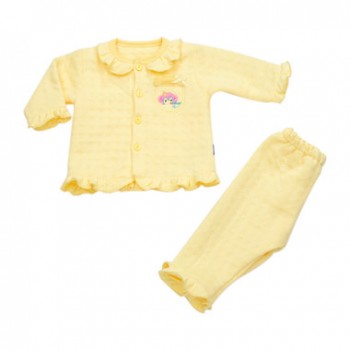 Bộ Bé Gái Baby Mommy Viền Bèo Vàng Size 2 Từ 12 - 18 tháng (bod0014.2)