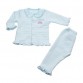 Bộ Bé Gái Baby Mommy Viền Bèo Xanh Biển Size 2 Từ 12 - 18 tháng (bod0014.2)