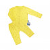 Bộ Sơ Sinh Ziczac Tay Dài Interlok Baby Mommy Vàng Size 4 Từ 8 - 10 kg (bod0015.4)
