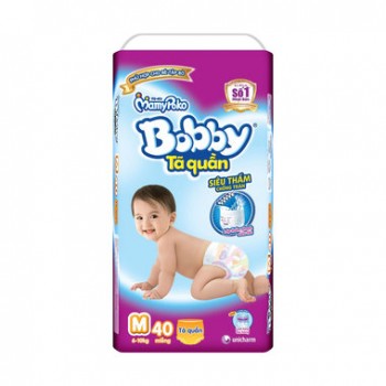 Tã Quần Bobby M40 Miếng (6 - 10Kg)