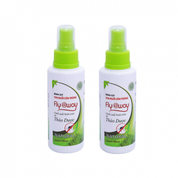 Combo 2 Bình Xịt Xua Đuổi Côn Trùng Fly Way Bảo Nhiên 100ml