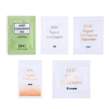 Combo 5 Sample DHC Dầu Tẩy Trang + Tinh Chất 294 + Kem Dưỡng + Sữa Dưỡng + Tinh Chất Collagen 98