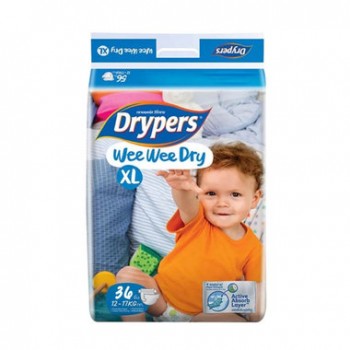 Tã Dán Drypers Wee Wee Dry XL 36 Miếng (12 - 17Kg)