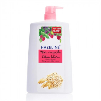 Sữa tắm sáng da Hazeline yến mạch dâu tằm 1,2kg