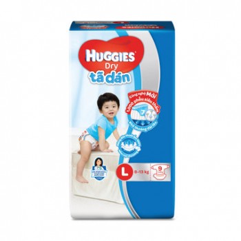 Tã Dán Huggies Dry L9 Miếng (8-13Kg)