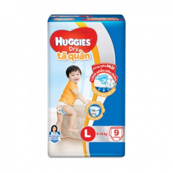 Tã Quần Huggies Dry Pants L9 Miếng (9-14Kg)