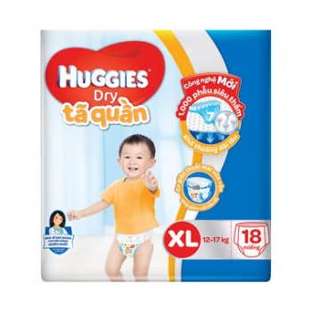 Tã Quần Huggies Dry XL18 Miếng (12-17Kg)