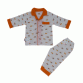 Bộ Pyjamas Bông Dài Bé Trai Màu Cam Size 3 Từ 10-11kg(ba0187)