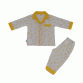 Bộ Pyjamas Bông Dài Bé Trai Màu Vàng Hello Baby Size 9 Từ 24-26kg(ba0187)