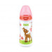 Bình Sữa Cổ Rộng Núm Silicone Baby Gluck Nuk Đỏ 300ml