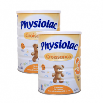 Comno 2 Hộp Sữa Bột Dinh Dưỡng Physiolac Relais Số 3 900g (Trẻ Từ 1 -3 Tuổi)