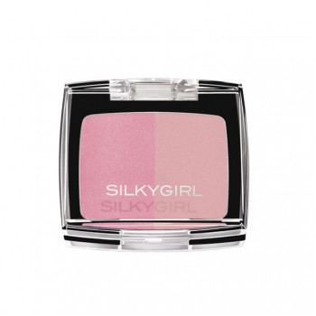 Phấn Má Hồng Silky Girl Hai Ô 02 Blushing Pink 4g